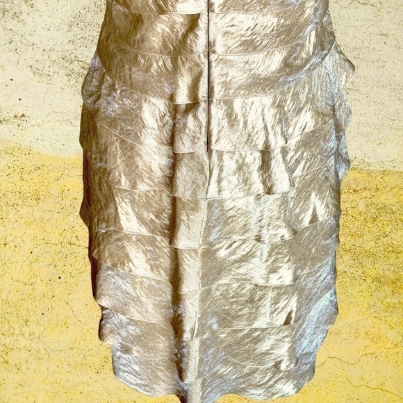 ADRIANNA Papell Gold bandage dress 10PNew Condition - Picture 7 of 14